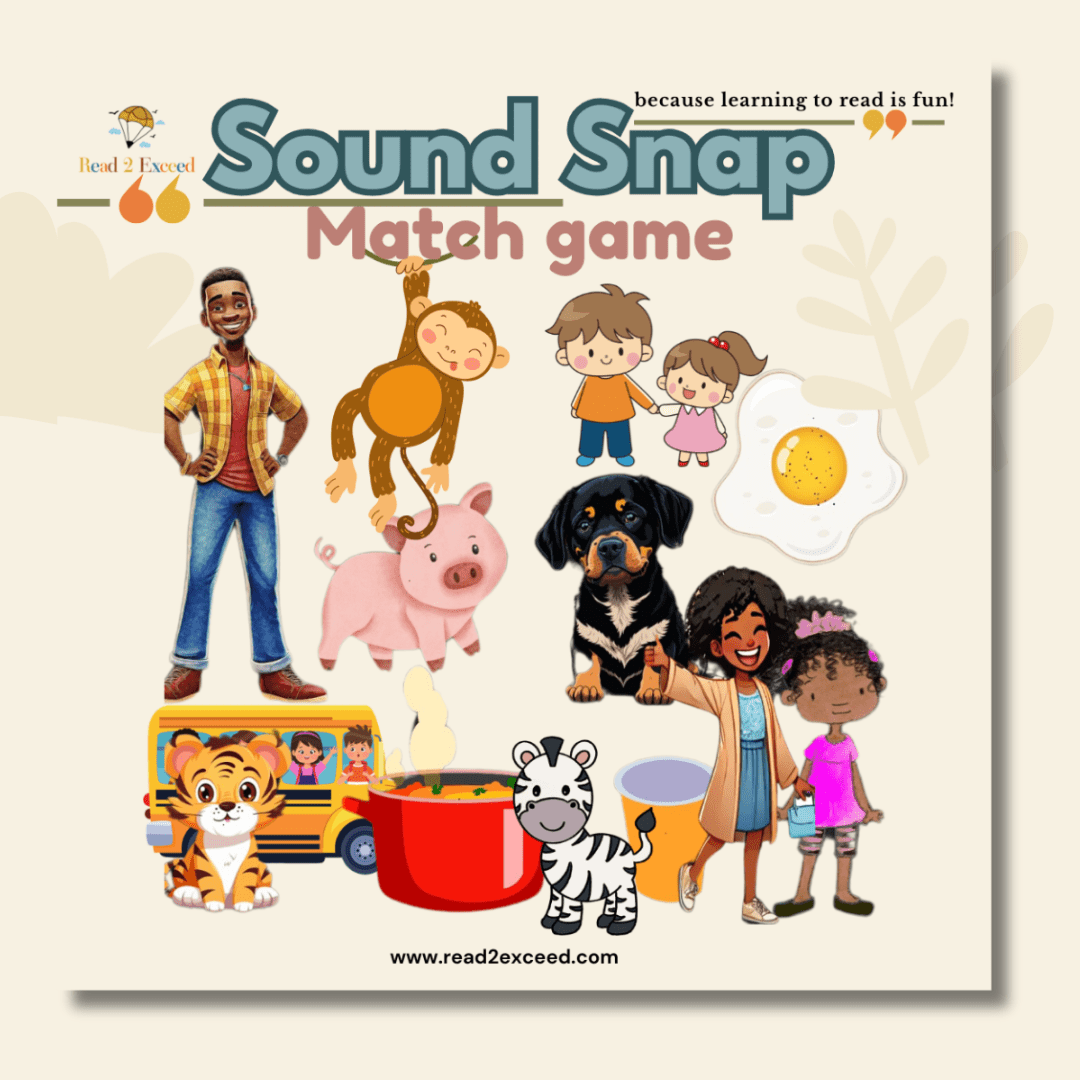 Sound Snap Match - Preschool Learning Game - Read 2 Exceed