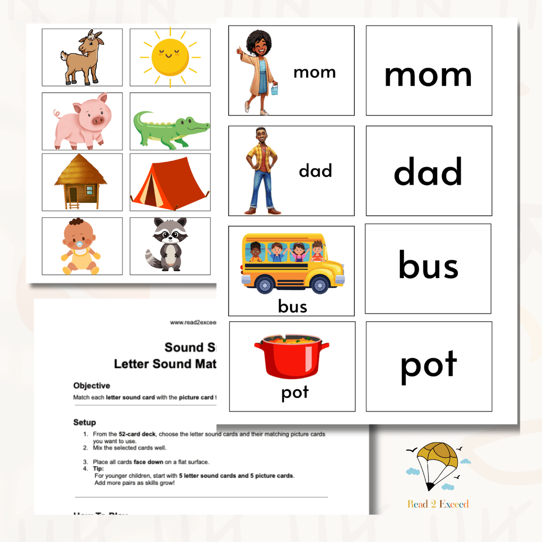 Sound Snap Match (Digital Print) - Read 2 Exceed