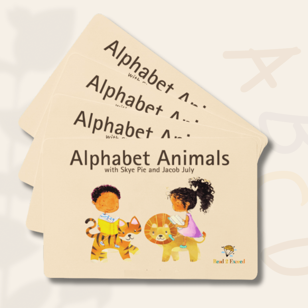 Alphabet Animal Flash Cards - Read 2 Exceed